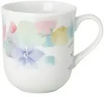 Hutschenreuther Kaffeetasse "Blumengirlande" in Wei&szlig; - (H)12 x &Oslash; 9 cm