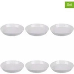 Villa d ́Este 6er-Set: Suppenteller in Wei&szlig; - &Oslash; 21,5 cm