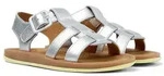 Camper Leder-Sandalen "Bicho" in Silber - 32