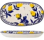 Bloomingville Servierplatte "Maxima" in Blau - (L)29 x (B)16,5 cm