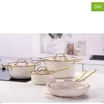 Fackelmann x Pamela Reif 10tlg. Kochgeschirr-Set ''Signature'' in Beige