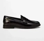 Marc O ́Polo Leder-Mokassins in Schwarz - 39