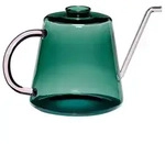 H&uuml;bsch Gie&szlig;kanne "Flora" in T&uuml;rkis - (B)24 x (H)14 cm