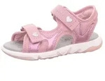superfit Leder-Sandalen "Pebbles" in Rosa - 26