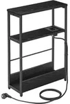 SONGMICS Beistelltisch in Schwarz - (B)45 x (H)58 x (T)18 cm