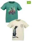 Blue Seven 2er Set: Shirts in Gr&uuml;n - 98