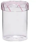 H&uuml;bsch Vorratsglas "Heir" in Pink - (H)14 x &Oslash; 9 cm