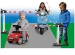 Jamara Verkehrsschranke "Grand" in Wei&szlig;