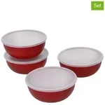 KitchenAid 4er-Set: Frischhaltedosen in Rot - 230 ml