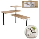 COOK CONCEPT K&uuml;chenregal in Natur - (B)43 x (H)27 x (T)43 cm