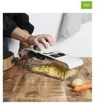 COOK CONCEPT 7tlg. Gem&uuml;sehobel-Set in Beige - (B)11 x (H)32 x (T)9 cm