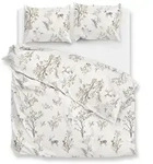 Zo!Home Flanell-Bettw&auml;sche-Set ''Hazel'' in Creme - 135x200 cm