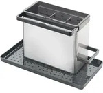 metaltex Sp&uuml;lbecken-Organizer ''Tidytex'' in Grau - (B)24 x (H)14 x (T)13 cm