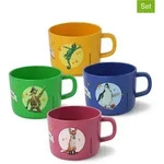 AWAVE 4er-Set: Tassen ''Die Schule der Magischen Tiere'' in Bunt - 250 ml