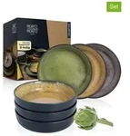 Moritz & Moritz 6er-Set: Suppenteller "Vida" in Gelb - &Oslash; 19 cm
