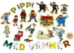 Pippi Langstrumpf 72tlg. Magnetbuchstaben-Set "Pippi" - ab 3 Jahren