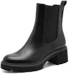 Tamaris Leder-Chelsea-Boots in Schwarz - 36