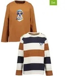 Blue Seven 2er-Set: Longsleeves in Camel - 104