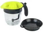 Wenko 3in1 Fruchtpresse in Schwarz - 1 l