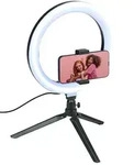 GRUNDIG LED-Selfie-Ringlicht in Schwarz - (B)30 x (H)45 x (T)30 cm