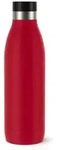 Emsa Trinkflasche "Bludrop" in Silber/Dunkelrot - 700 ml