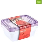 keeeper 3er-Set: Frischhaltedosen "Fredo Fresh" in Lila - 1,25 l
