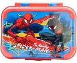 Stor Lunchbox "Spiderman" in Blau - (B)17 x (H)13,5 x (T)6,2 cm