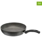 Ballarini 2tlg. Set: Schmorpfanne "Bari" in Schwarz - &Oslash; 28 cm