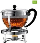 bodum 2tlg. Teebereiter-Set "Chambord" in Schwarz - 1,3 l