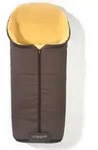 Hofbrucker Lammfell-Fu&szlig;sack "Iglu" in Braun - (L)95 x (B)34 cm