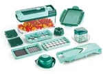 Genius 13tlg. Set: Zerkleinerer "Nicer Dicer Fusion" in Mint
