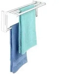 Wenko Handtuchhalter "Maximex" in Wei&szlig; - (B)108 x (H)18 x (T)20,5 cm