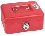 SAX Geldkassette in Rot - (B)20 x (H)9 x (T)16 cm