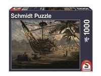 Schmidt Spiele 1.000tlg. Puzzle "Schiff vor Anker" - ab 12 Jahren