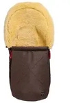 Kaiser Naturfellprodukte Lammfell-Fu&szlig;sack "Emma" in Braun - (L)80 x (B)37 cm