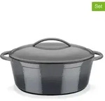 GSW 2tlg. Set: Br&auml;ter ''Grey Shadow'' in Grau - (L)33 x (B)25 cm