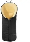 Hofbrucker Lammfell-Fu&szlig;sack in Schwarz - (L)80 x (B)34 cm