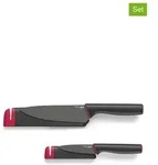 JosephJoseph 2tlg. Messer-Set "Slice&Sharpen" in Rot