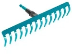 Gardena Rechen "Combisystem" in Hellblau - (B)36 cm