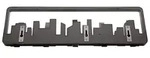 umbra Wandgarderobe "Skyline" in Schwarz - (B)50 x (H)15 x (T)5 cm
