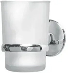 Fackelmann Zahnputzbecher "Vision" in Wei&szlig; - (B)7 x (H)11,5 x (T)9,5 cm
