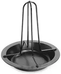 Fackelmann H&auml;hnchenbr&auml;ter in Schwarz - (H)19 x &Oslash; 17,5 cm