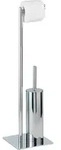 Wenko Edelstahl-WC-Garnitur "Recco" in Silber - (H)71,5 cm