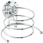 Wenko Haartrocknerhalter in Silber - (B)14 x (H)7,5 x (T)11,5 cm