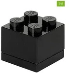 LEGO 3er-Set: Aufbewahrungsboxen "Mini 4" in Schwarz - (B)4,6 x (H)4,3 x (T)4,6 cm
