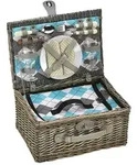 Cilio Picknick-Korb "Stresa deluxe" in grau