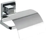 Wenko Toilettenpapierhalter in Silber - (B)13 x (H)11,5 x (T)14 cm