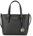 Michael Kors Leder-Schultertasche in Schwarz - (B)27 x (H)19 x (T)10 cm
