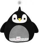 3 Sprouts Badenetz f&uuml;r Spielzeug "Pinguin" in Schwarz