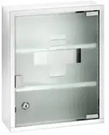 Wenko Medikamentenschrank in Silber - (L)30 x (B)40 x (T)12 cm